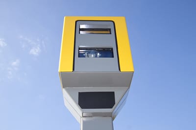 image yellow speed camera