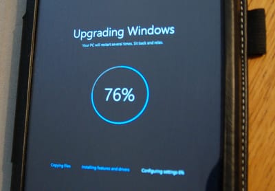 image upgrading tablet to Windows 10
