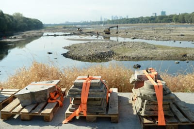 Ancient treasures dredged from Warsaw's Vistula river while at record low