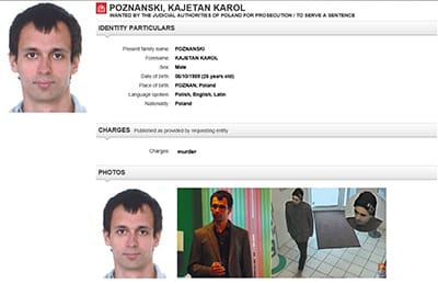 Polish police looking for a dangerous murderer from Poznań