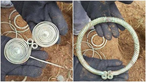 Polish police officers find treasures from the Bronze Age