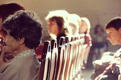 Protests during mass at Polish church