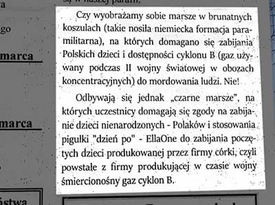 Polish Priest compares recent Women's Day marches to Nazi Brownshirts'