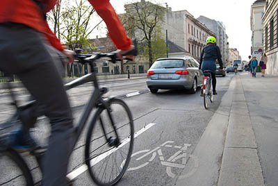 Cycling in the city may be dangerous.